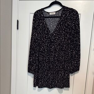 Black Patterned Dress